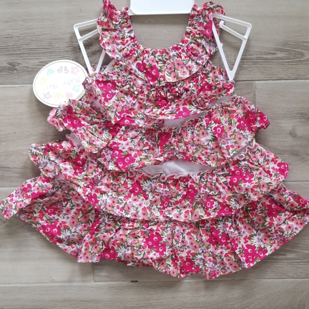 Ruffled floral dress